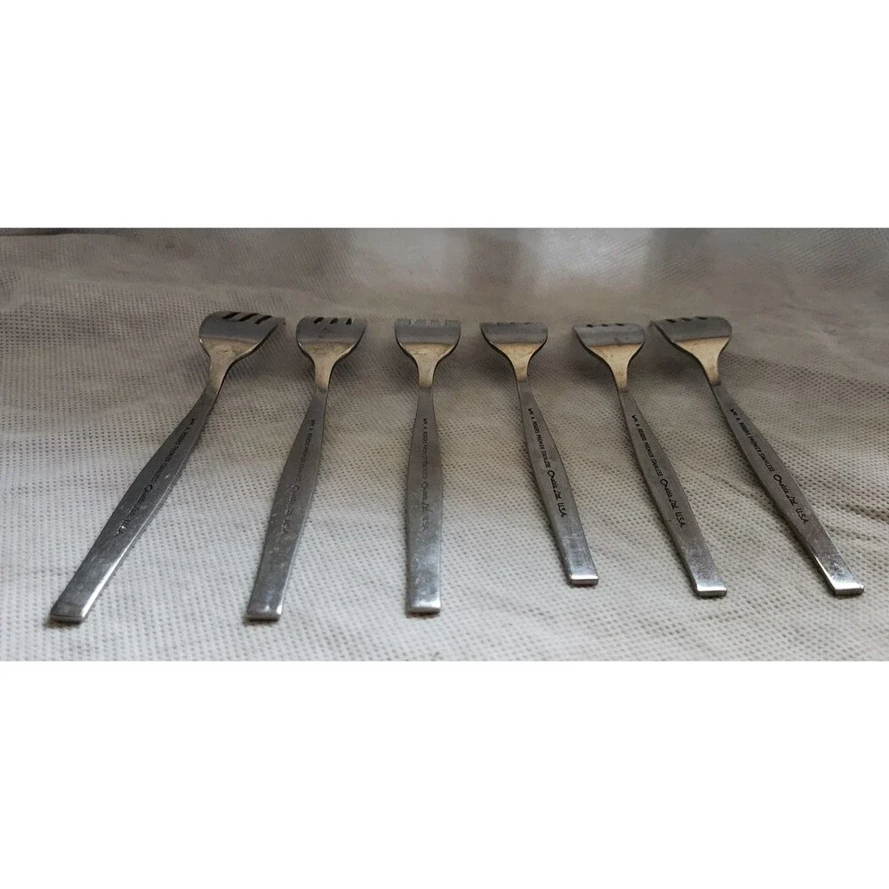 Vintage MCM Oneida SPANADA Flatware Fork Set of 3 Wm. A Rogers Stainless Replace